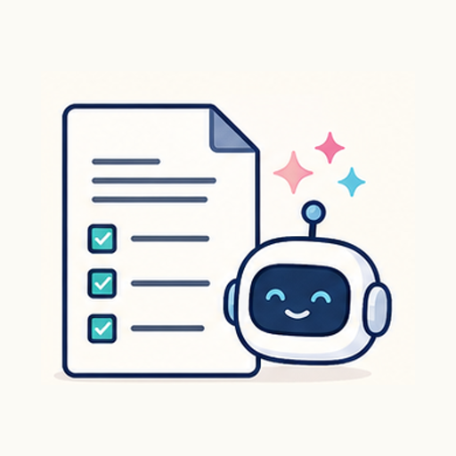 Clean illustration of AI assisting with paperwork, drafts, summaries, and human-reviewed business output.